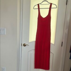 Elegant Red Sleeveless Dress